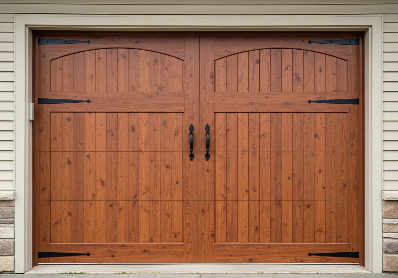 Custom built garage door